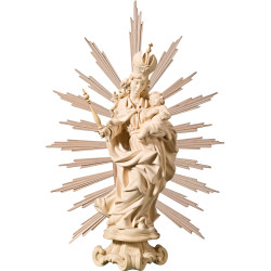 Virgen Barroca con aureola